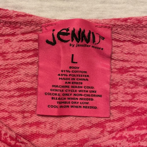 Cute pink long sleeve shirt! Size large runs small. Great condition - Picture 3 of 3